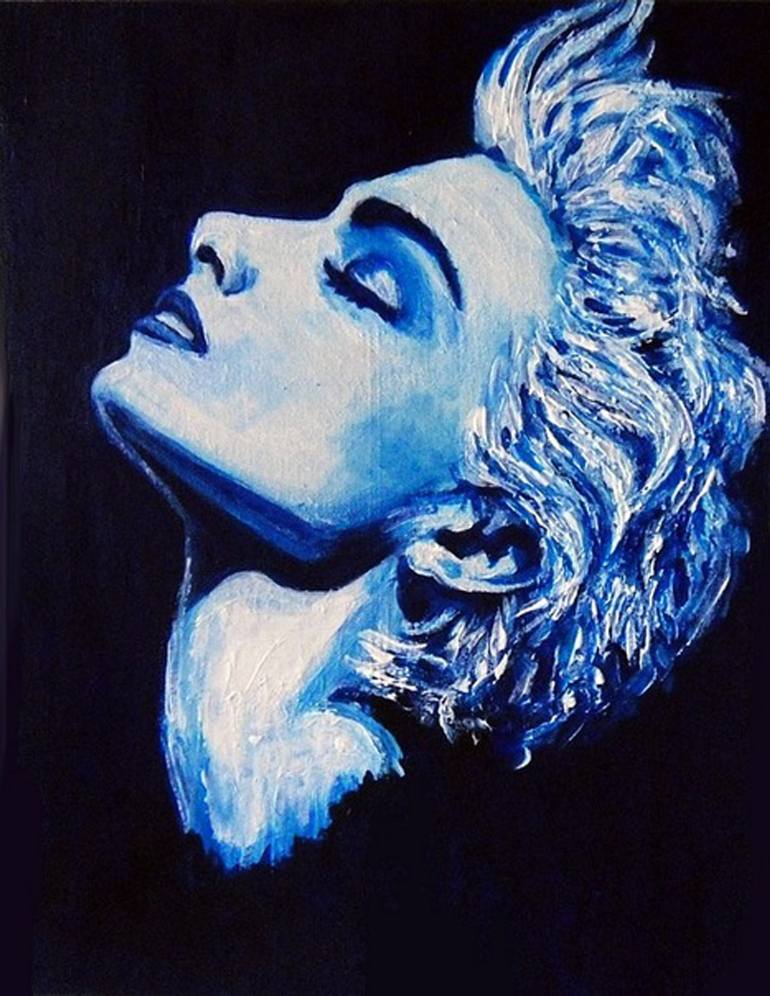 770x996 Saatchi Art True Blue Painting By Gia Gzhel - True Blue Painting