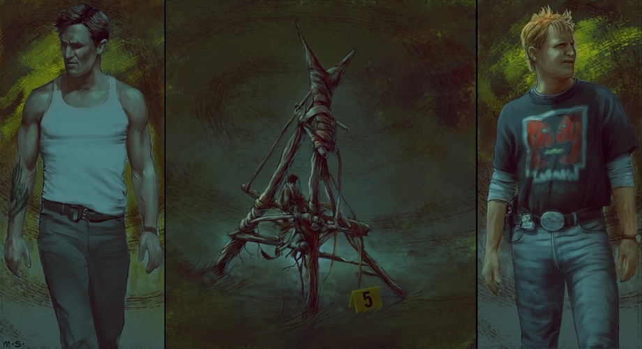 920x500 True Detective Art, An Art Print By Michal Salata - True Detective Painting