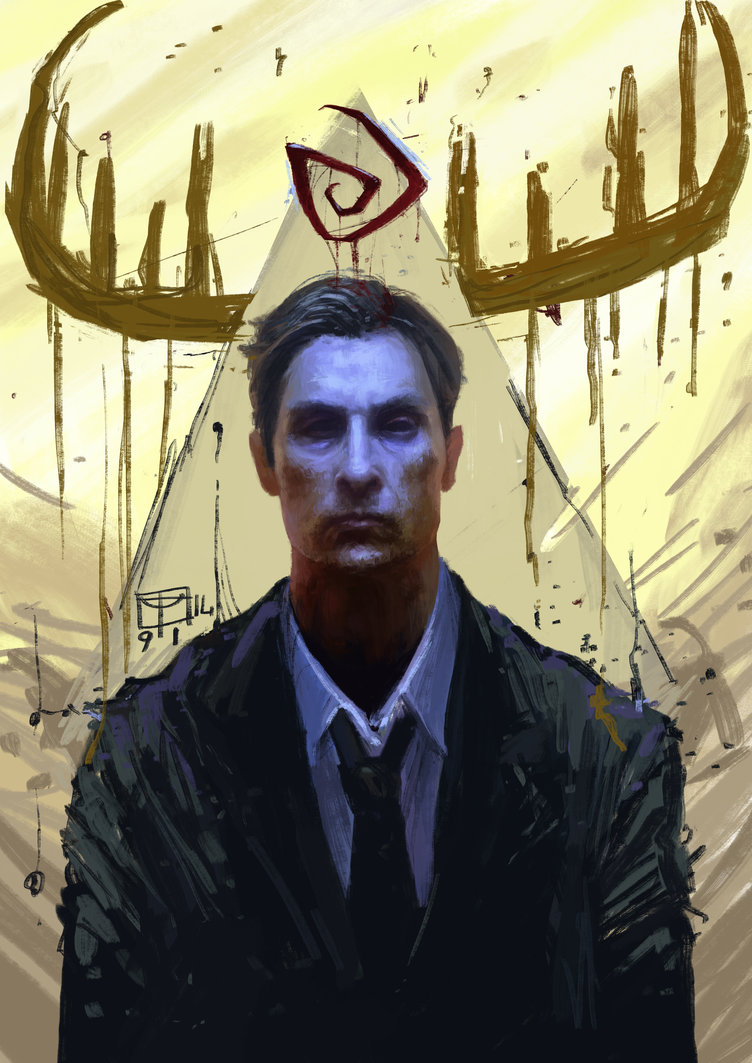 752x1063 True Detective - True Detective Painting