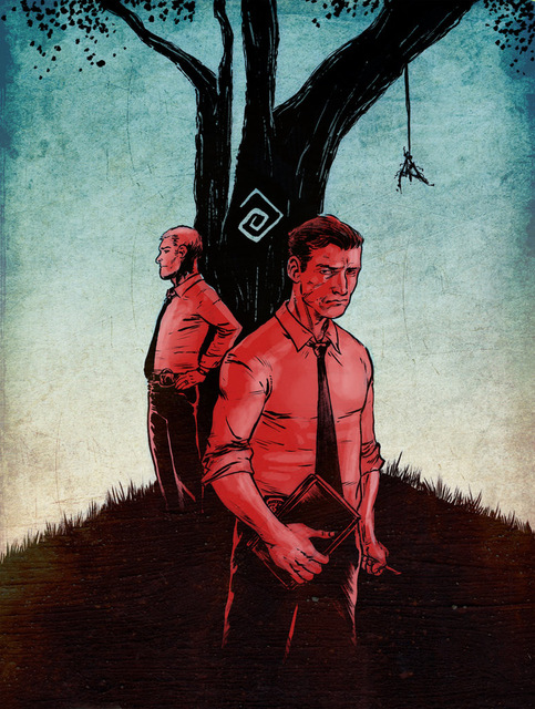 483x640 Under The Tree True Detective Tv Series Propaganda Poster Vintage - True Detective Painting