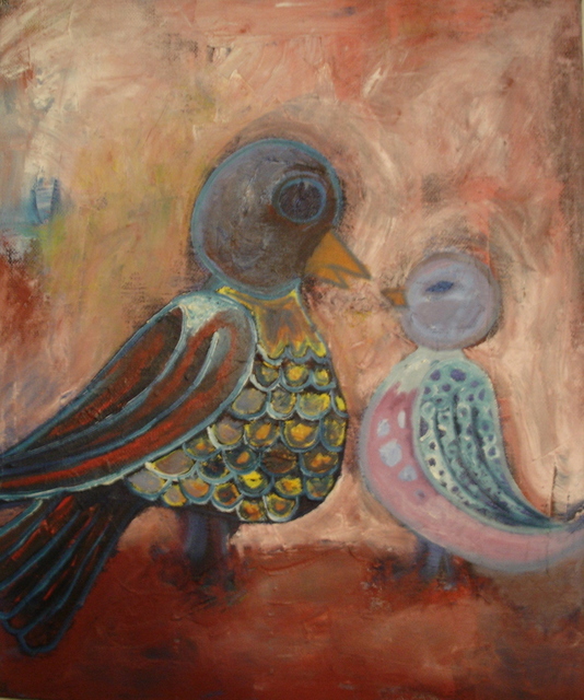 534x640 Chris Cheng Artwork True Love Original Painting Oil Love Art - True Love Painting