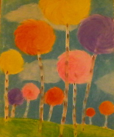 402x480 Truffula Trees By Jell Ofish101 - Truffula Tree Painting