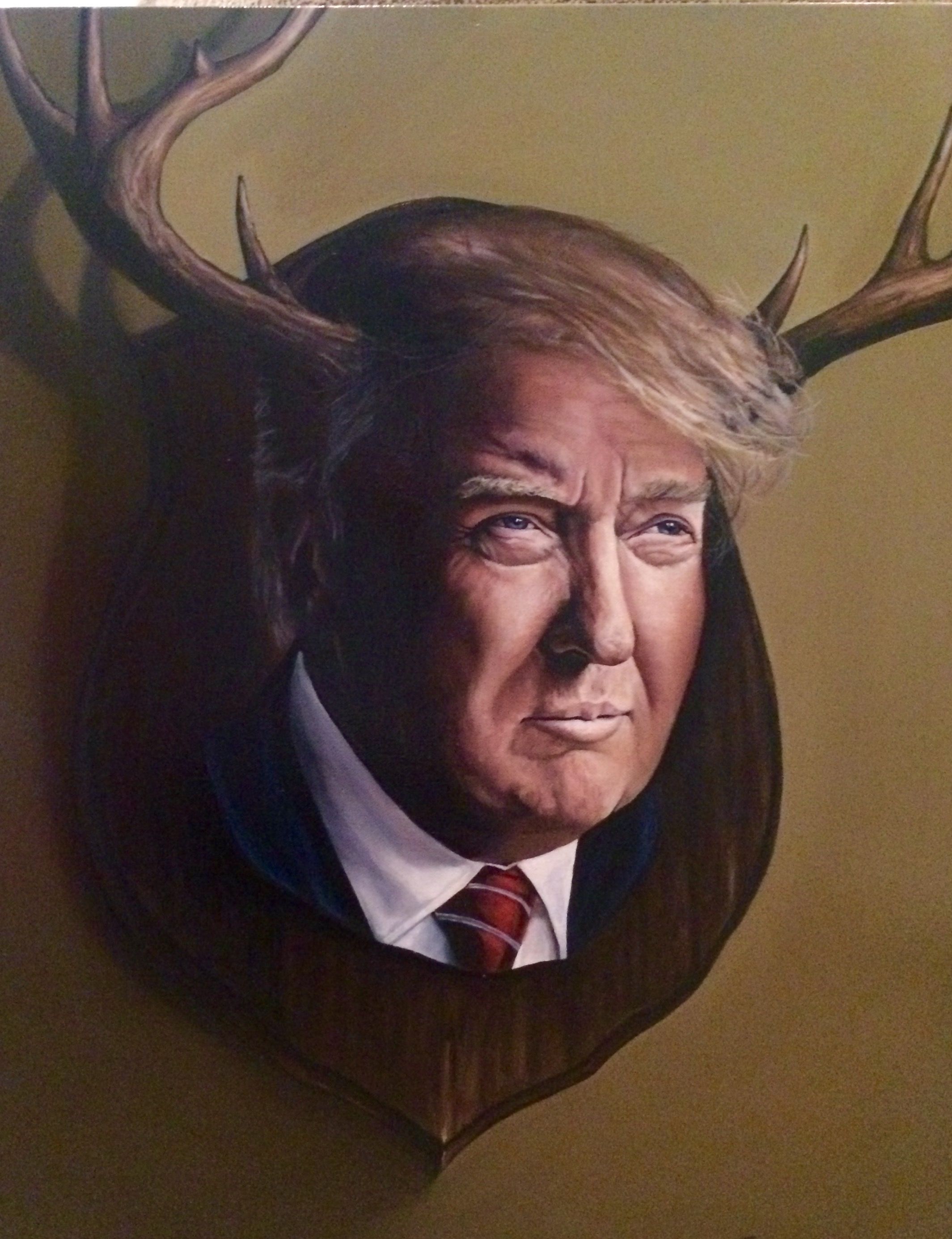 2129x2770 Trump Oil Painting Art By Acerra Oil - Trump Oil Painting