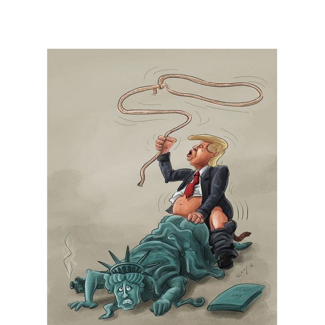 640x640 Angel's Hand Tonnerre Donald Trump 5d Diamond Painting Diamond - Trump Painting