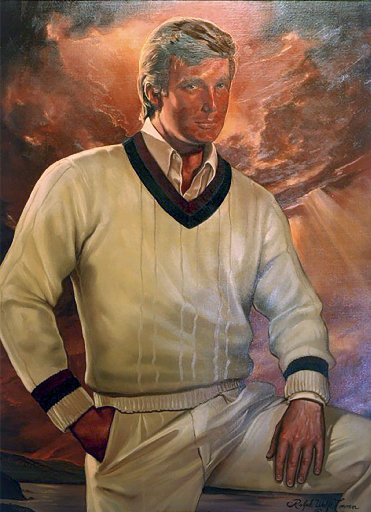 371x512 Donald Trump Artist Who Repainted Hand In Mar A Lago Portrait - Trump Painting