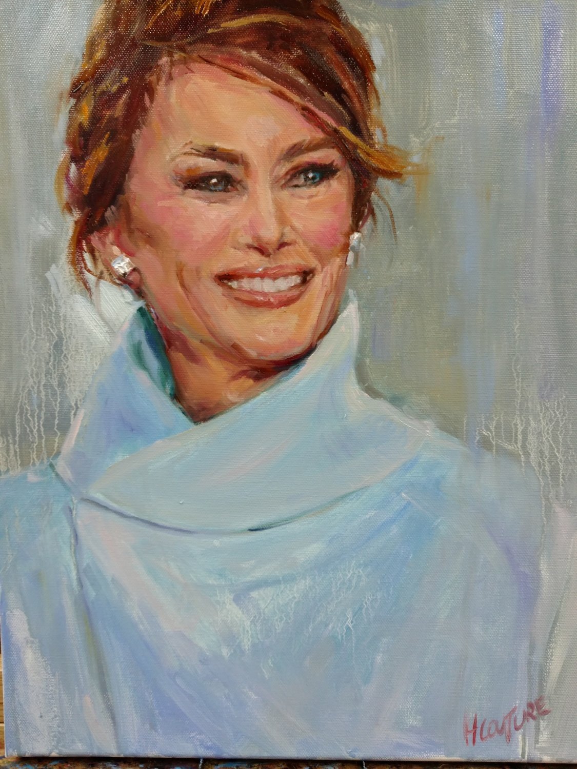 1125x1500 First Lady, Melania Trump - Trump Portrait Painting
