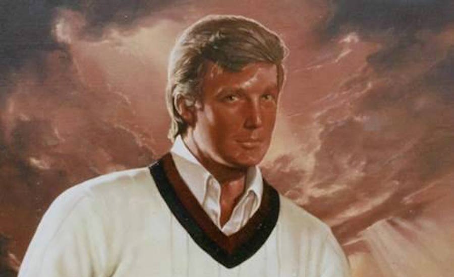 900x550 The Art History Of Donald Trump, From Disappointing Christie'S - Trump Portrait Painting