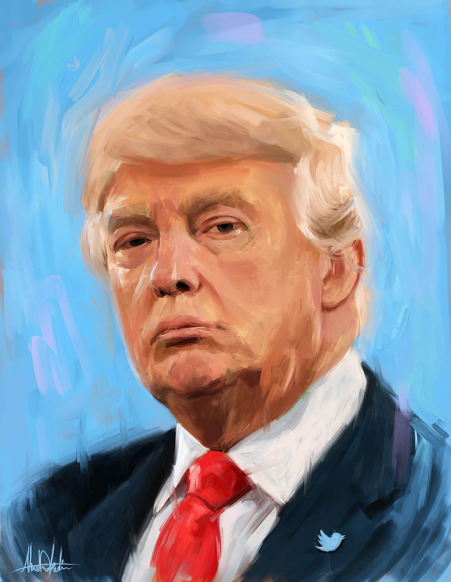 1575x2032 Portrait Painting For Donald Trump Worth 2 Billion Dollars - Trump Portrait Painting