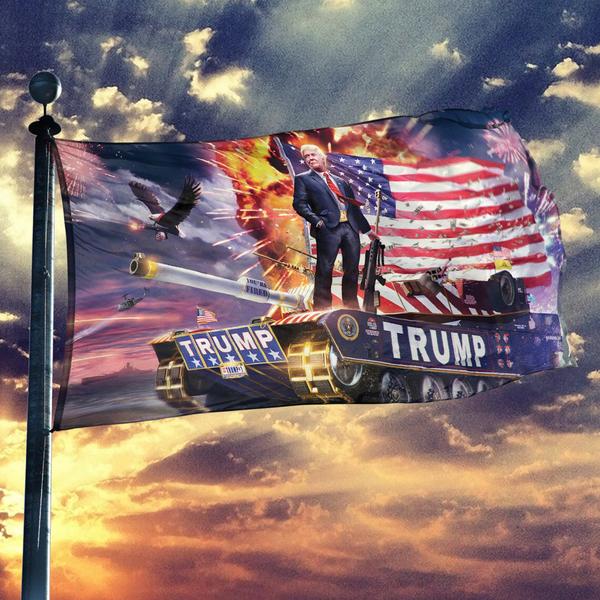 600x600 Donald Trump - Trump Tank Painting