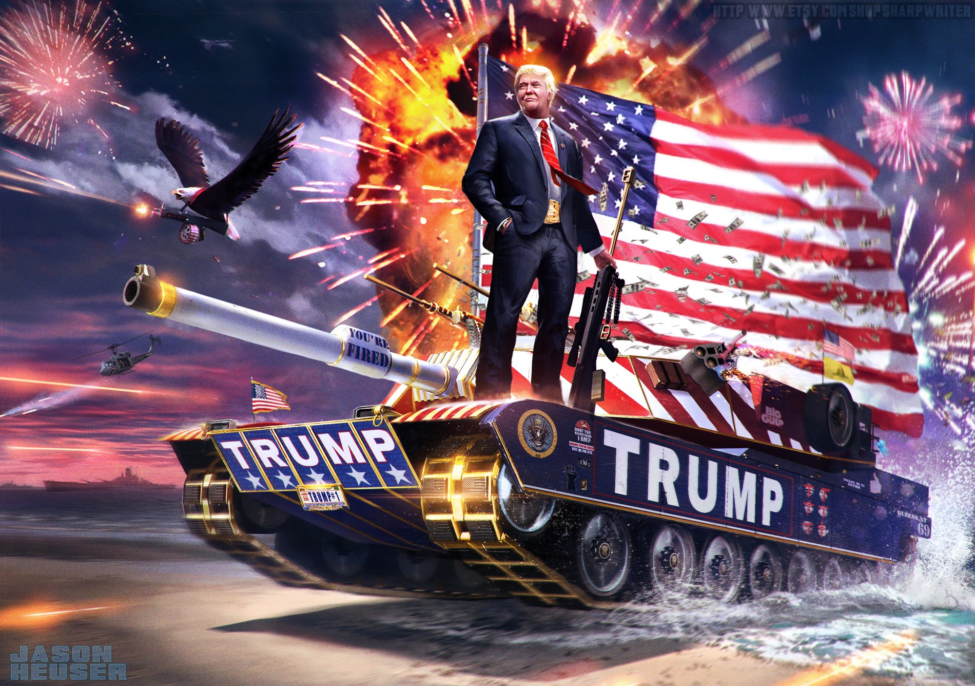 1900x1336 Look - Trump Tank Painting