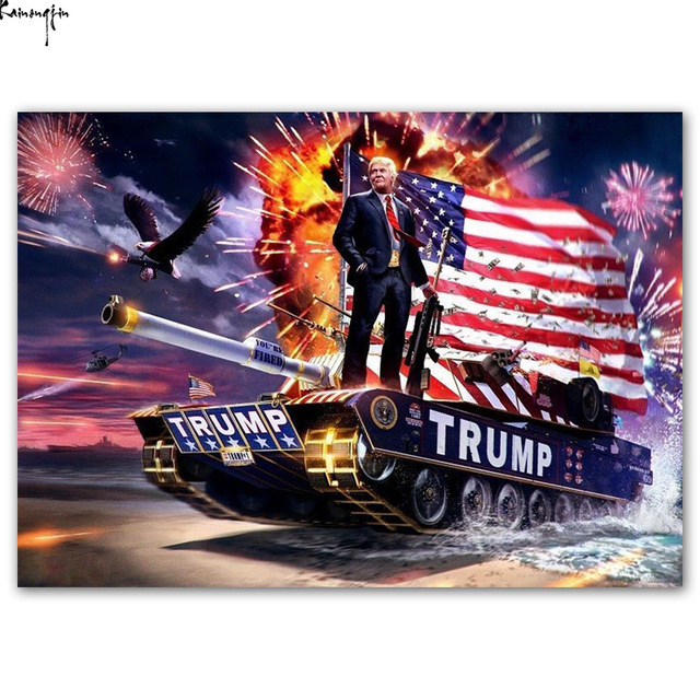 640x640 Zp930 Donald Trump New American Republican President Winner Tank - Trump Tank Painting