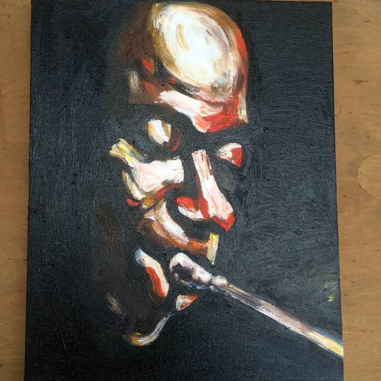 770x770 Saatchi Art Jazz Trumpet Painting By Stephen Phillips - Trumpet Painting