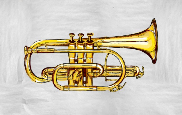626x396 Trumpet Painting Image Photo Free Download - Trumpet Painting