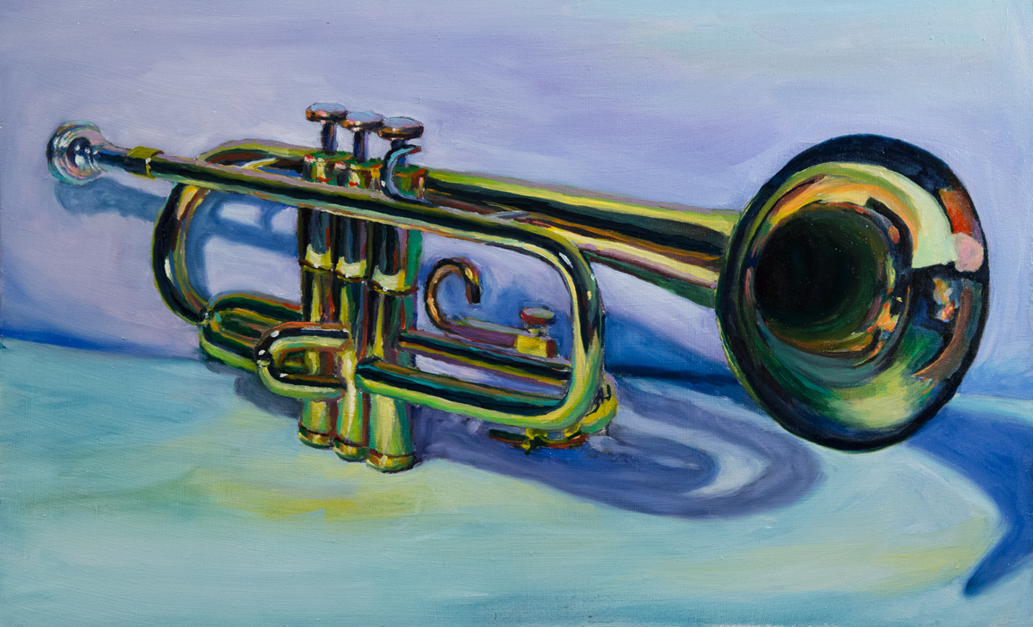 1153x700 Trumpet - Trumpet Painting