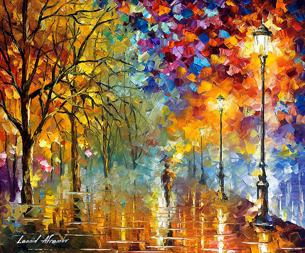 1000x830 Lights Of Trust Palette Knife Oil Painting On Canvas By Leonid - Trust Painting