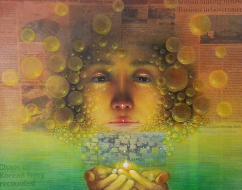 770x604 Saatchi Art Praying For The Truth Painting By Shinyoung - Truth Painting