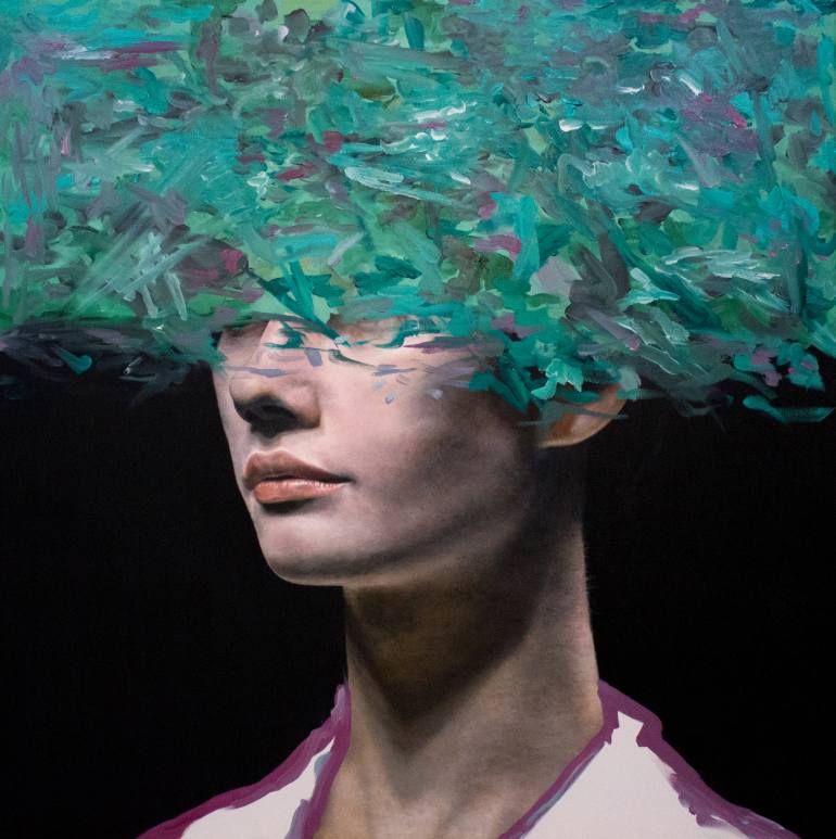 770x773 Saatchi Art The Mask Of Truth Painting By Andrea Castro - Truth Painting