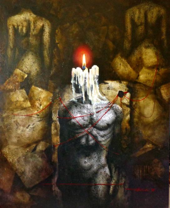 543x665 Truth Behind Acceptance By Artist Palash Halder Fantasy Art - Truth Painting