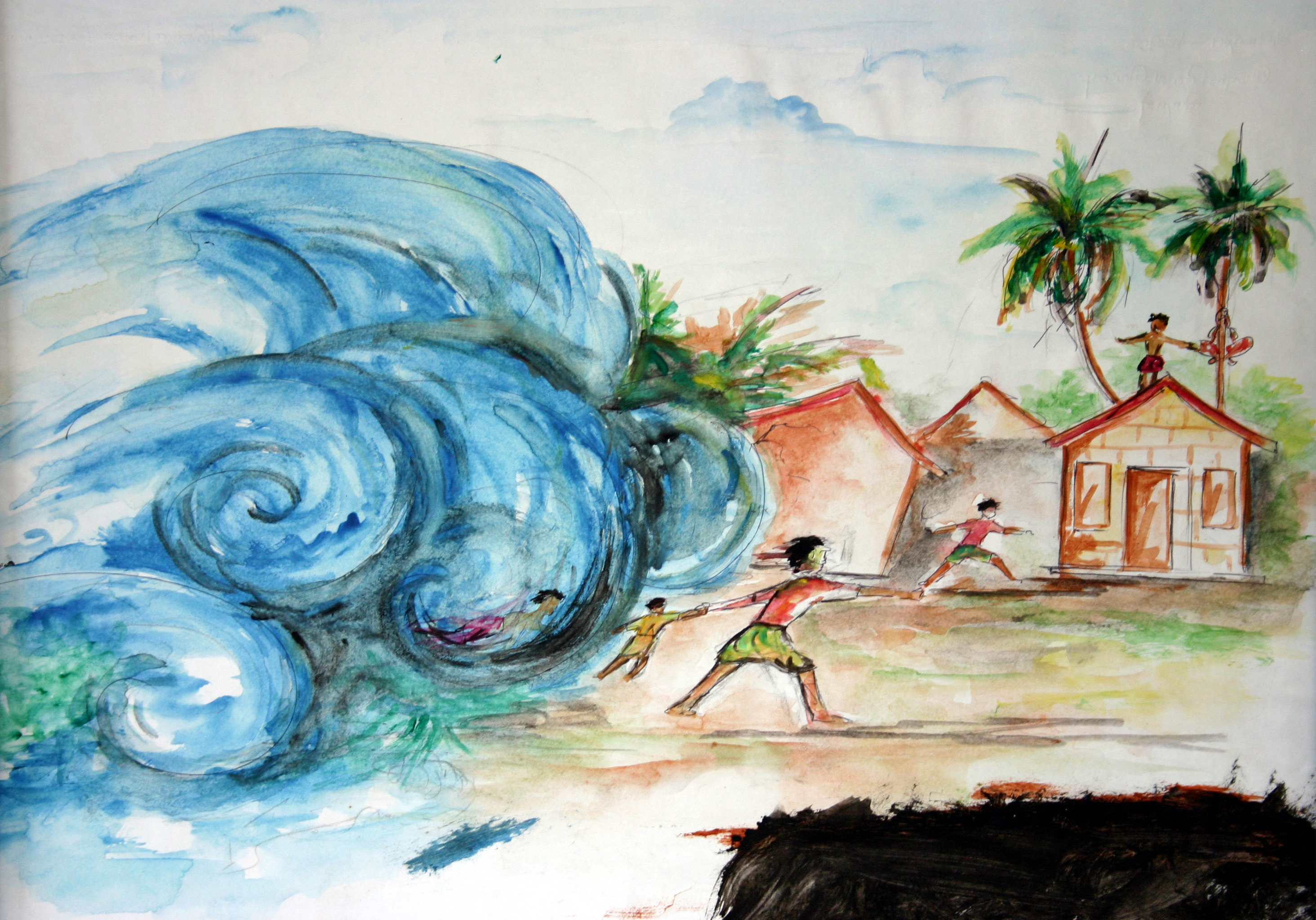 2928x2048 Global Care - Tsunami Painting