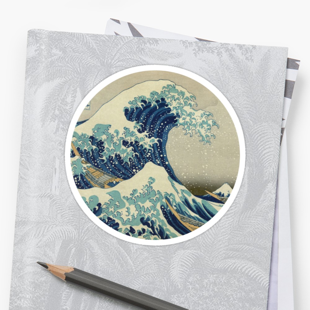 1000x1000 The Great Wave Off Kanagawa - Tsunami Wave Painting