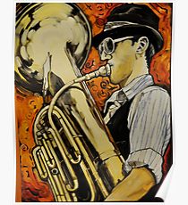 210x230 Tuba Painting Amp Mixed Media Posters Redbubble - Tuba Painting