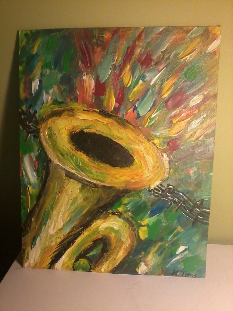 774x1032 Tuba Painting By Ktitus - Tuba Painting