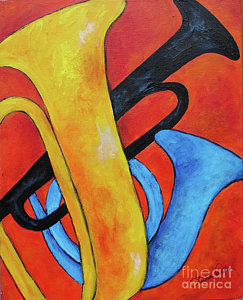 243x300 Tuba Paintings - Tuba Painting