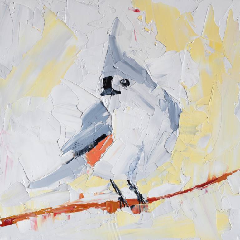 770x770 Saatchi Art Tufted Titmouse Painting By Eric Buchmann - Tufted Titmouse Painting