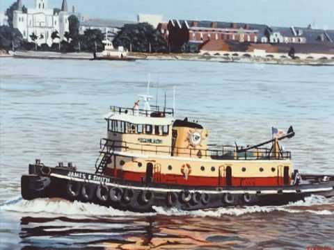480x360 Joe Wilhelm Painting - Tugboat Painting
