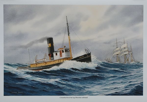 600x419 Oneonta - Tugboat Painting