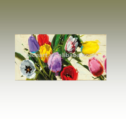 429x406 Tulip Flower Oil Painting Brigtcolor Flower Painting - Tulip Flower Painting