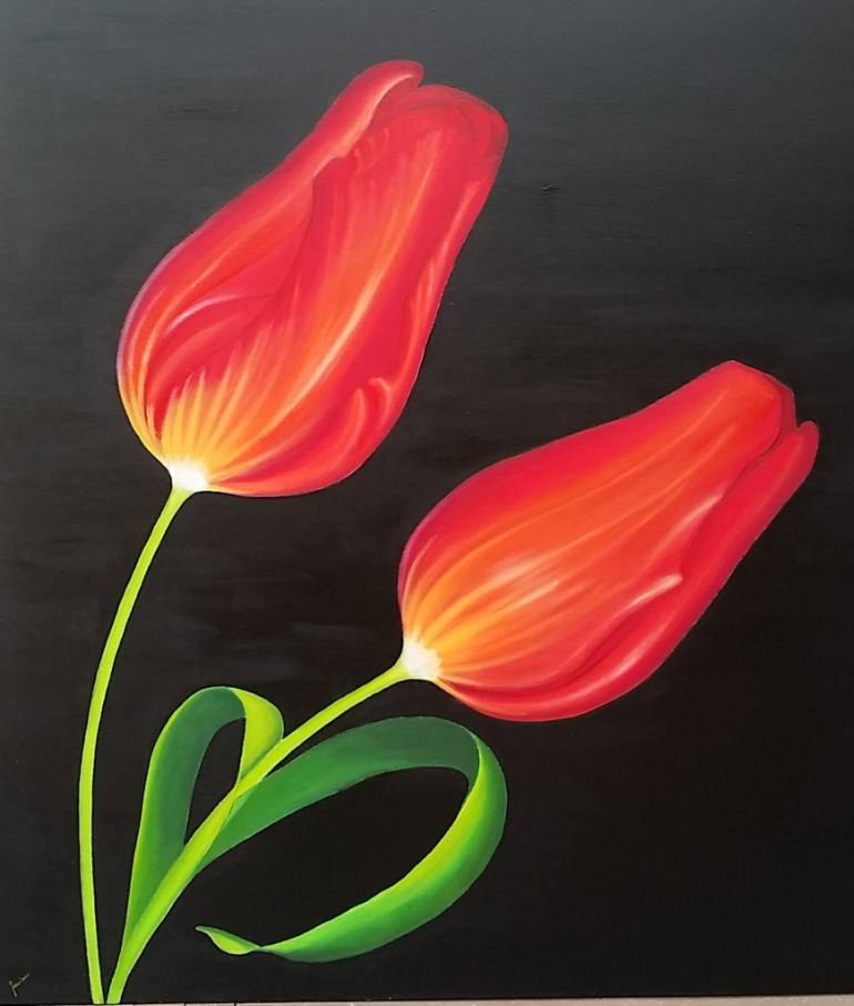 770x907 Saatchi Art - Tulip Painting