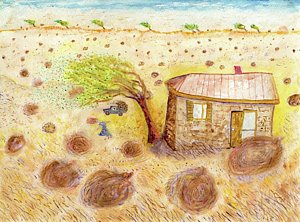 300x222 Tumbleweed Paintings - Tumbleweed Painting