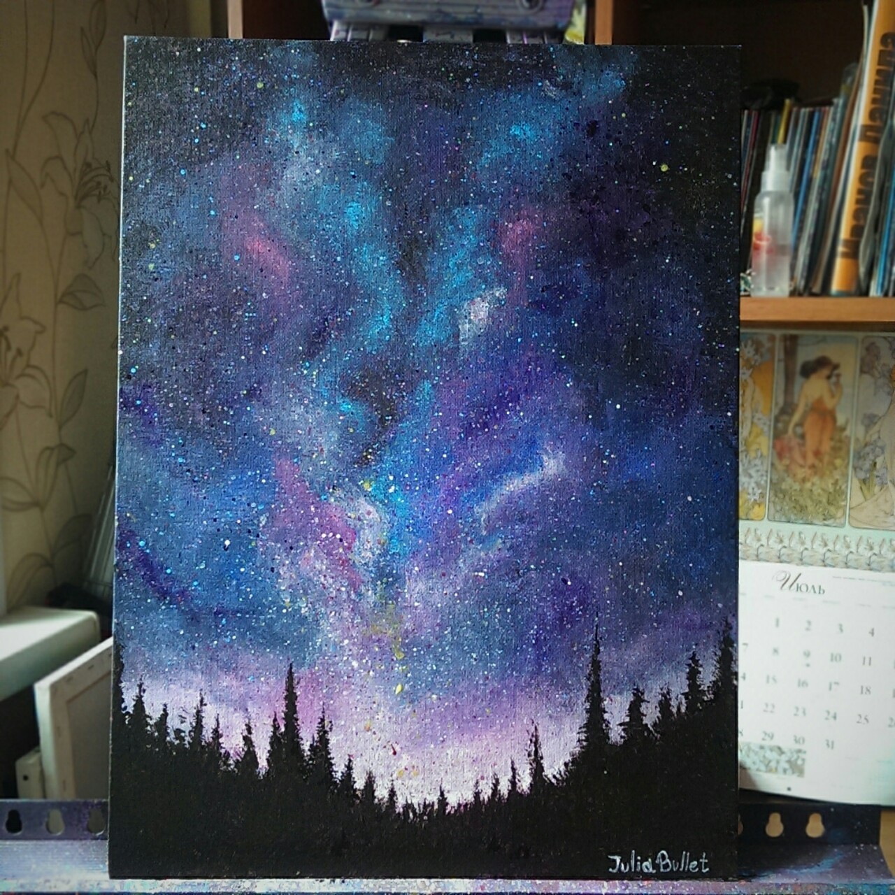 1280x1280 Art Dream Stars Artists On Tumblr Acrylic Painting Night Painting - Tumblr Painting
