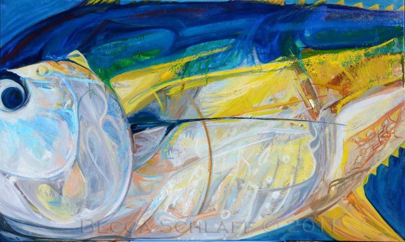 800x479 Yellowfin Tuna New Abstract Painting! - Tuna Painting