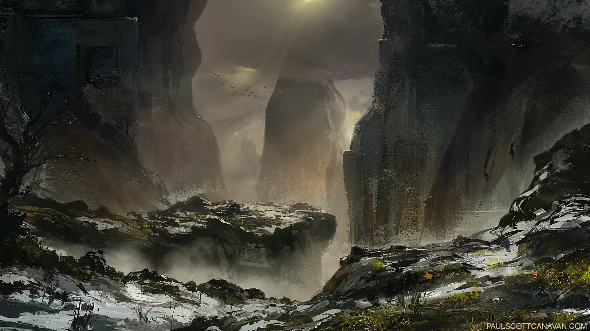 1920x1080 Painting For My New Personal Project, Tundra - Tundra Painting