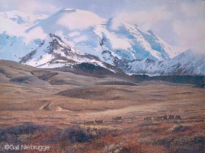 400x298 Sold North Face Of Mt. Drum - Tundra Painting