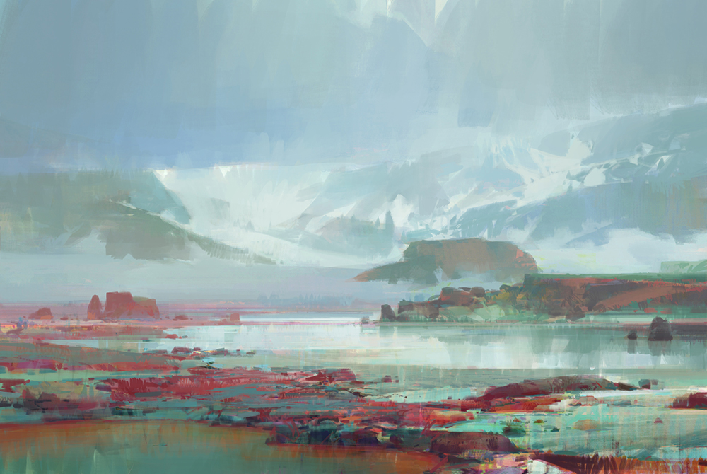 1000x670 Tundra By Artbytheo - Tundra Painting