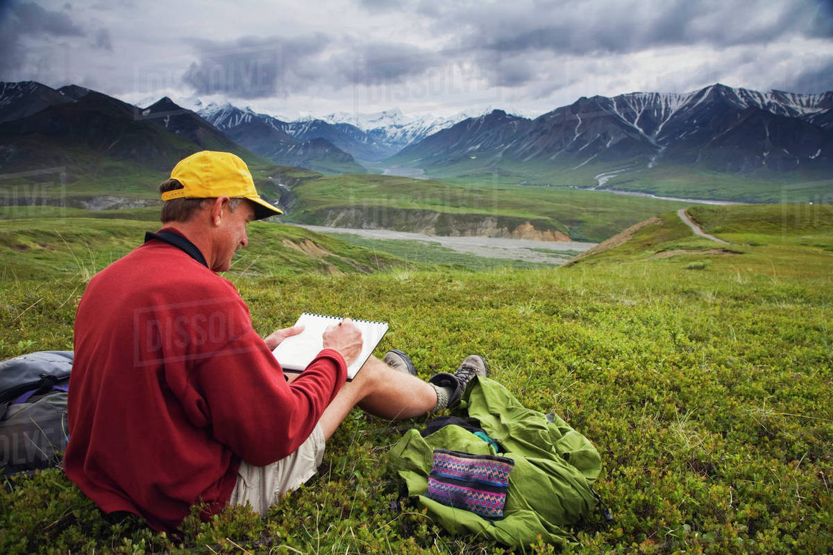1200x800 Male Pencil Sketch Artist And Female Oil Painting Artist Sitting - Tundra Painting