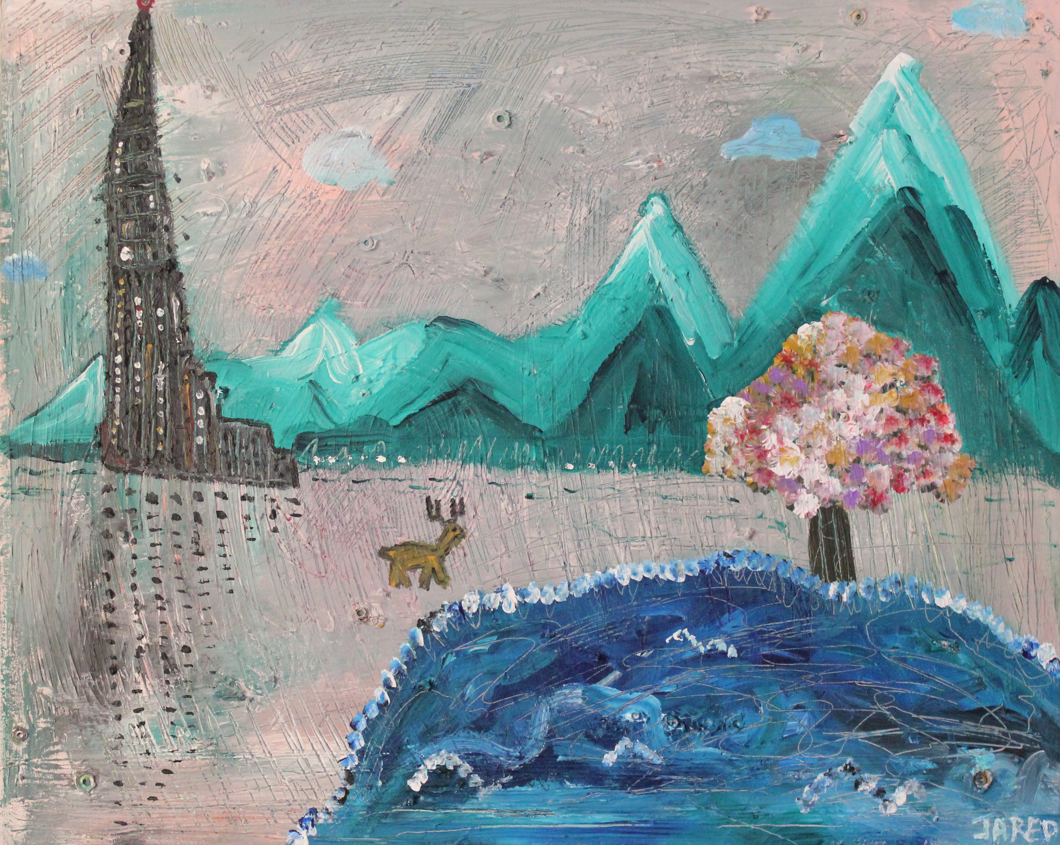 3648x2910 Painting Dream Tundra By Jared C. Balogh - Tundra Painting