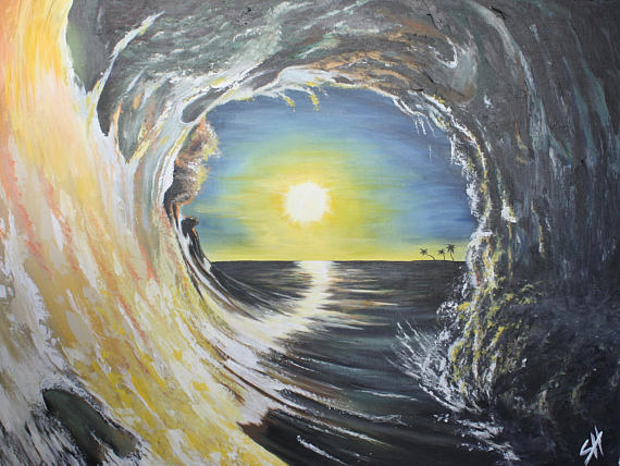 570x428 Tunnel Vision 30 X 40 Acrylic Painting On Canvas - Tunnel Vision Painting Pictures