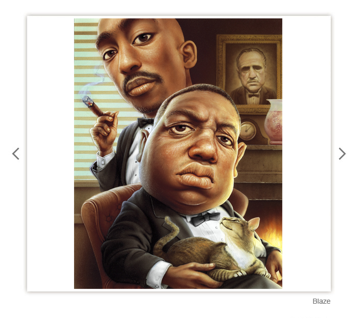 713x626 Thomas Reis Illustration - Tupac And Biggie Painting