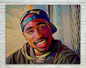340x270 Tupac Painting Etsy - Tupac And Biggie Painting