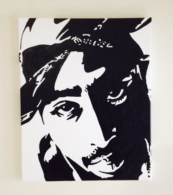 570x645 Tupac 2pac Shakur Original Painting By R8ke - Tupac Painting