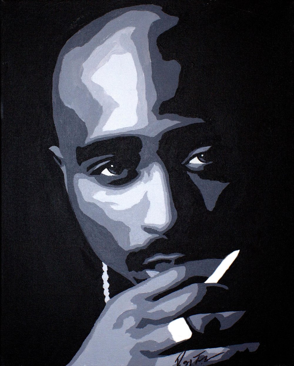 1000x1242 Celeb Paint Amp Wine Parties Tupac Painting - Tupac Painting