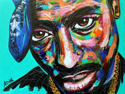 500x376 Tupac Shakur - Tupac Shakur Painting