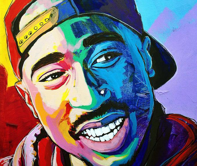 Tupac Shakur Painting at PaintingValley.com | Explore collection of ...