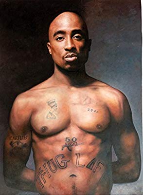 294x400 24x36 Tupac Shakur 2pac Real Oil Painting On Canvas - Tupac Shakur Painting