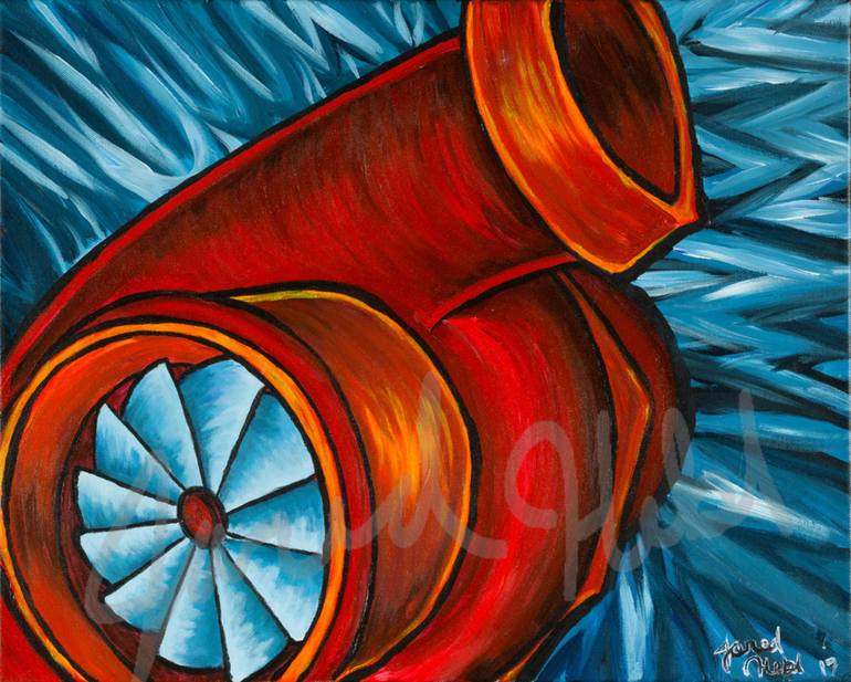 770x617 Saatchi Art Pop Art Turbo Painting By Jared Hebl - Turbo Painting