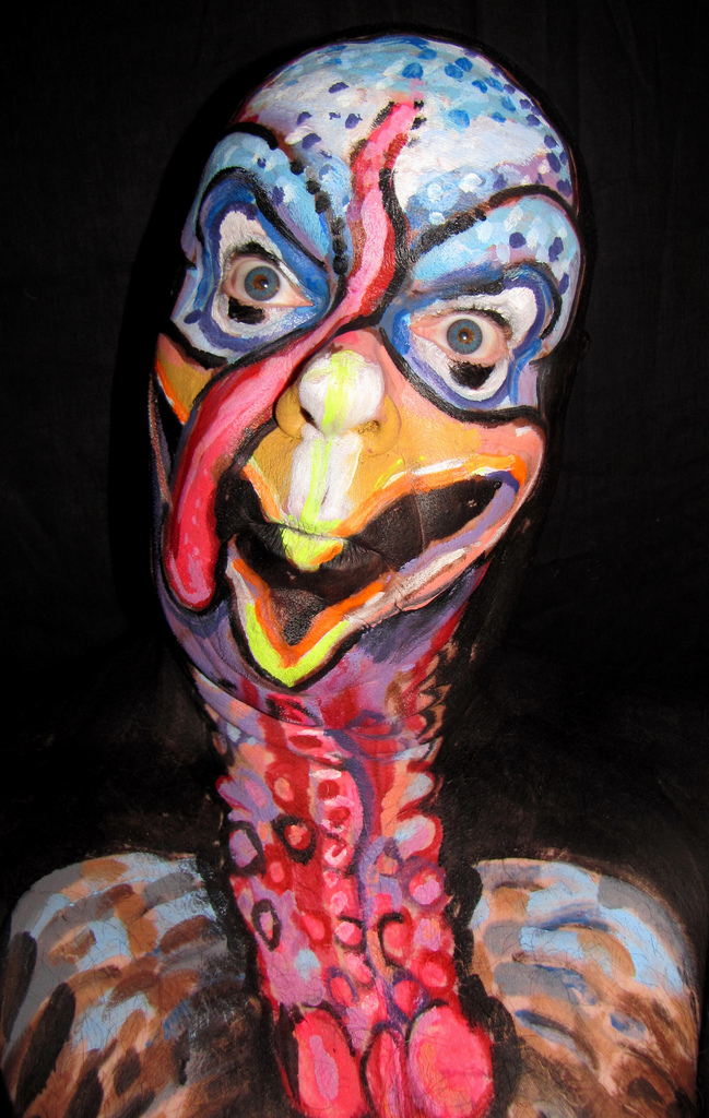 649x1024 574. Gobble! Gobble!! Turkey Face For Thanksgiving ] - Turkey Face Painting